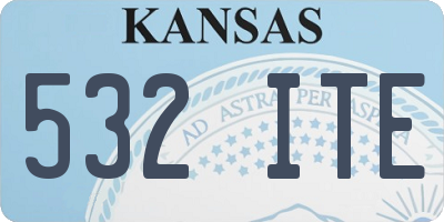 KS license plate 532ITE