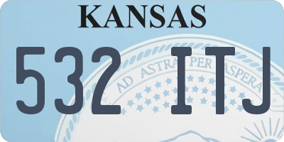 KS license plate 532ITJ