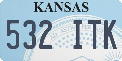 KS license plate 532ITK