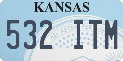 KS license plate 532ITM