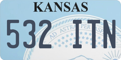 KS license plate 532ITN