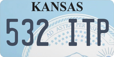 KS license plate 532ITP