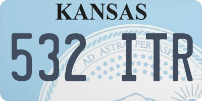 KS license plate 532ITR