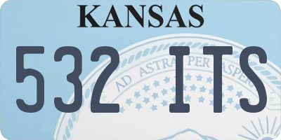 KS license plate 532ITS
