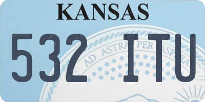 KS license plate 532ITU