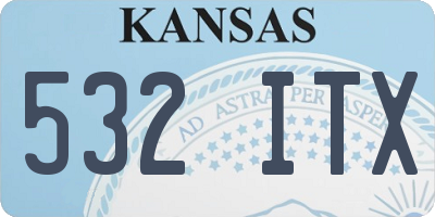 KS license plate 532ITX