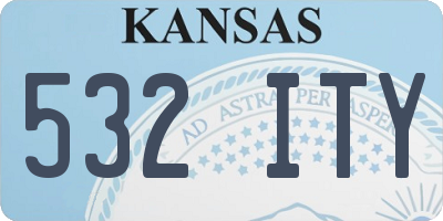 KS license plate 532ITY