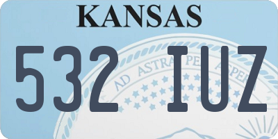 KS license plate 532IUZ