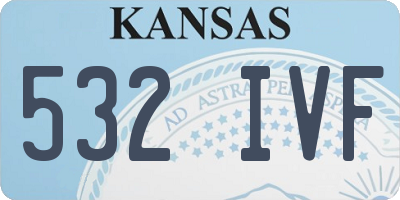KS license plate 532IVF
