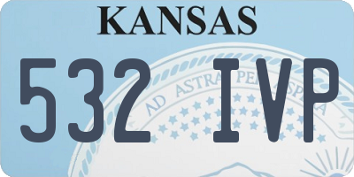 KS license plate 532IVP