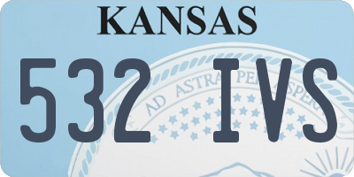 KS license plate 532IVS
