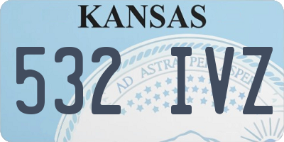 KS license plate 532IVZ