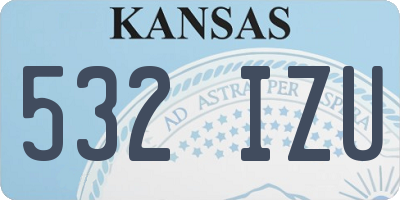 KS license plate 532IZU