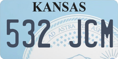 KS license plate 532JCM
