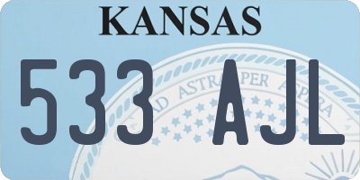 KS license plate 533AJL