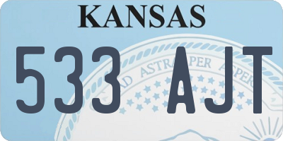 KS license plate 533AJT