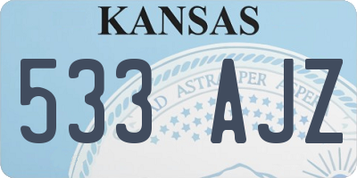 KS license plate 533AJZ