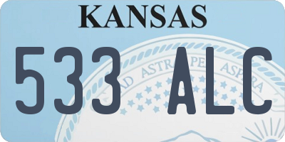 KS license plate 533ALC