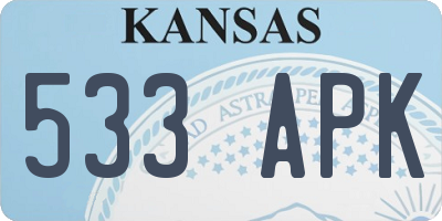 KS license plate 533APK