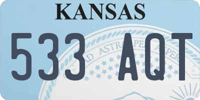KS license plate 533AQT