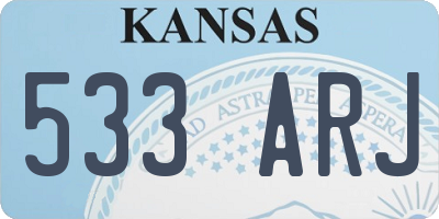 KS license plate 533ARJ