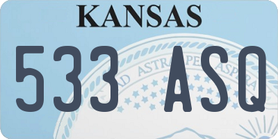 KS license plate 533ASQ