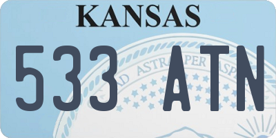 KS license plate 533ATN