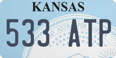 KS license plate 533ATP