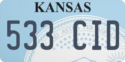 KS license plate 533CID