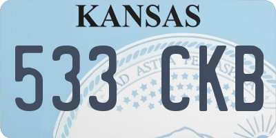 KS license plate 533CKB