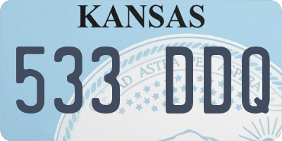 KS license plate 533DDQ