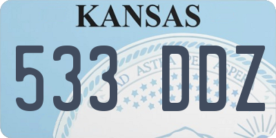 KS license plate 533DDZ