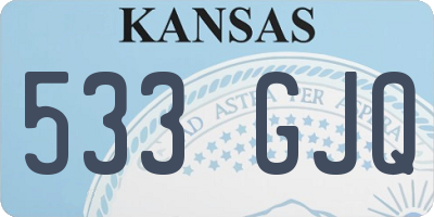 KS license plate 533GJQ