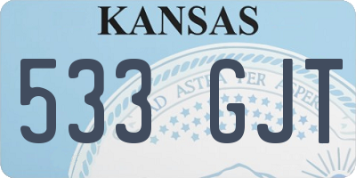 KS license plate 533GJT