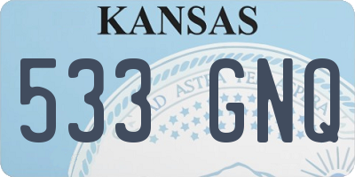KS license plate 533GNQ