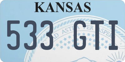 KS license plate 533GTI