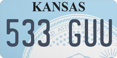 KS license plate 533GUU