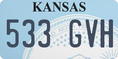 KS license plate 533GVH