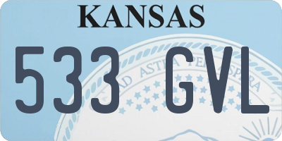 KS license plate 533GVL