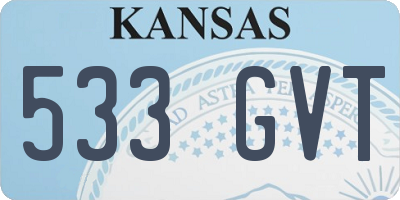 KS license plate 533GVT