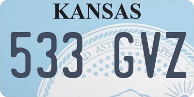 KS license plate 533GVZ