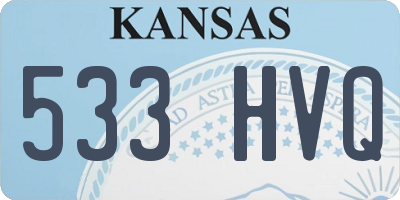 KS license plate 533HVQ