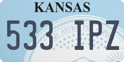 KS license plate 533IPZ