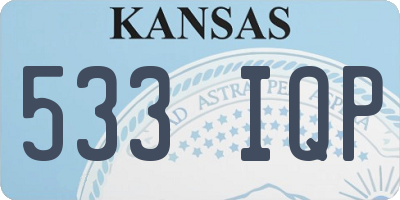 KS license plate 533IQP