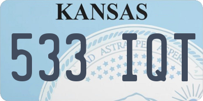 KS license plate 533IQT