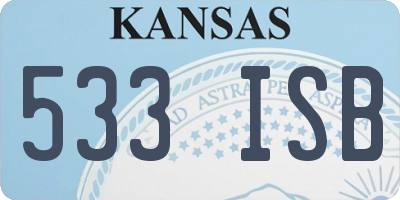 KS license plate 533ISB