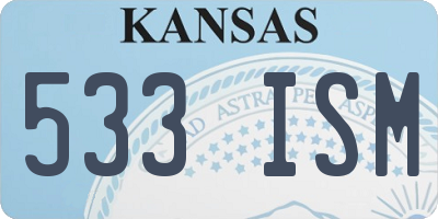 KS license plate 533ISM
