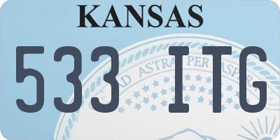 KS license plate 533ITG