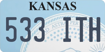 KS license plate 533ITH