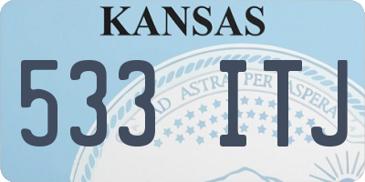 KS license plate 533ITJ